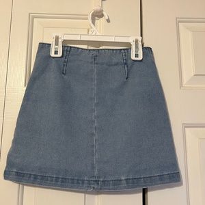 Mini denim skirt
